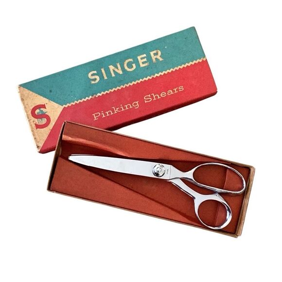 Vintage Singer Pinking Shears C 807 Original Box - Picture 1 of 6